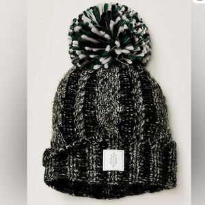 Free People Pom Party Reflective Beanie